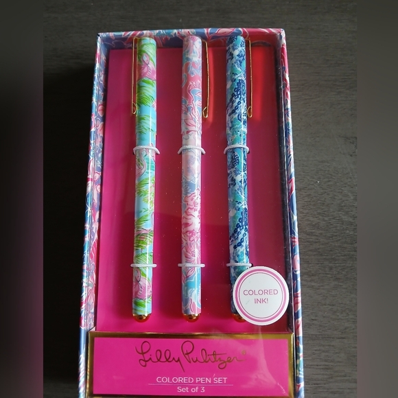 Lilly Pultzier 3 Pen Set Nwt - Picture 1 of 1